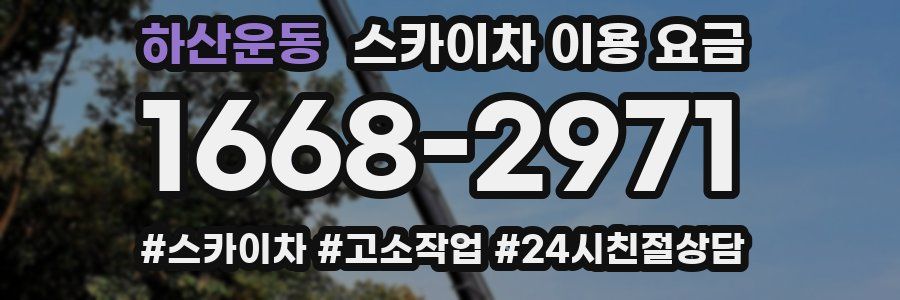 하산운동 스카이차 이용 요금