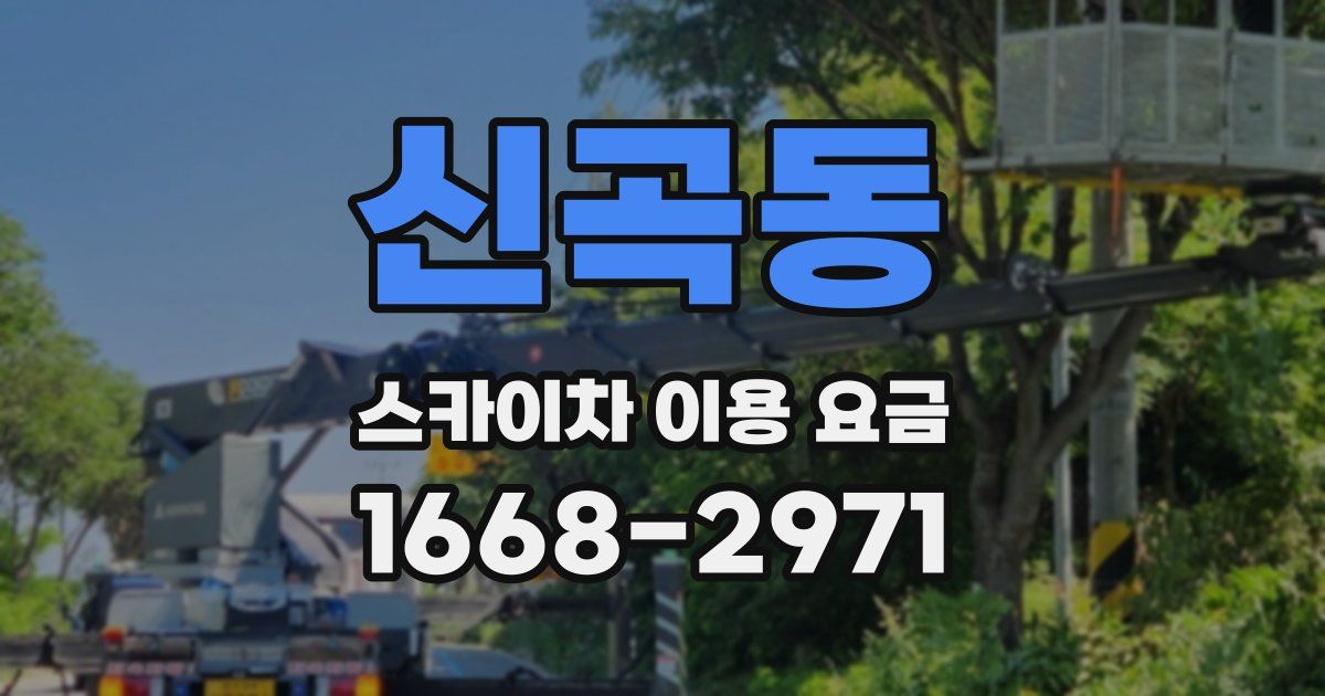 신곡동 스카이차 이용 요금