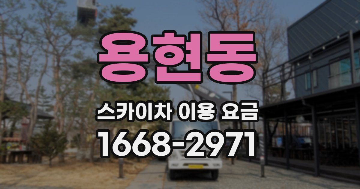 용현동 스카이차 이용 요금