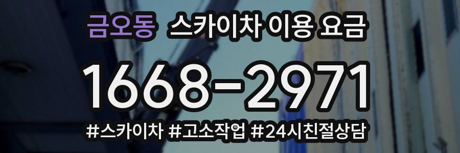 금오동 스카이차 이용 요금