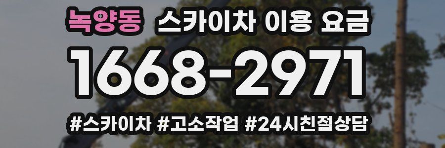 녹양동 스카이차 이용 요금