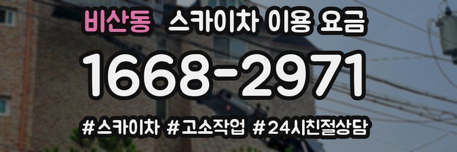 비산동 스카이차 이용 요금