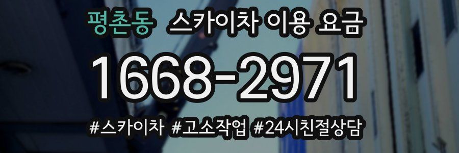 평촌동 스카이차 이용 요금