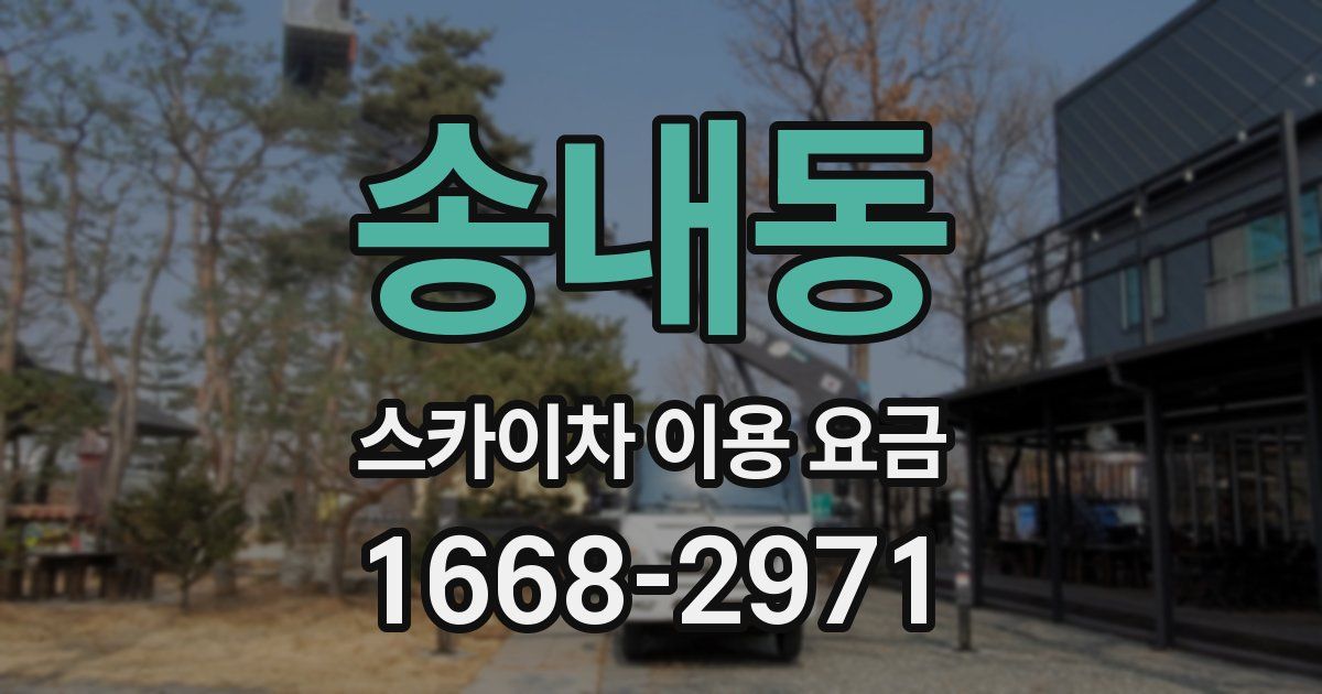 송내동 스카이차 이용 요금