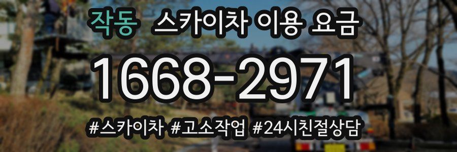작동 스카이차 이용 요금
