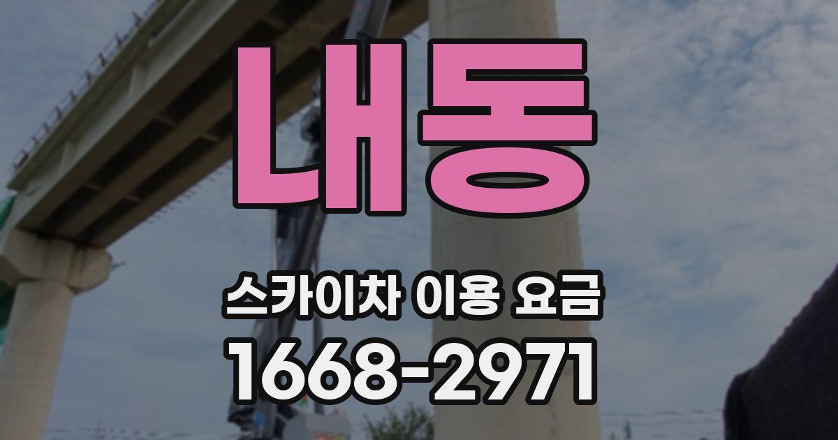 내동 스카이차 이용 요금