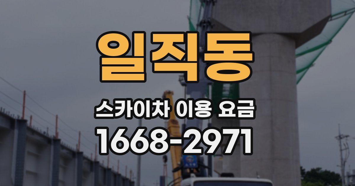 일직동 스카이차 이용 요금