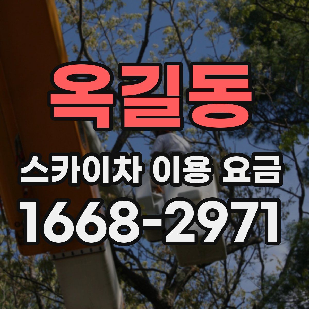 옥길동 스카이차 이용 요금