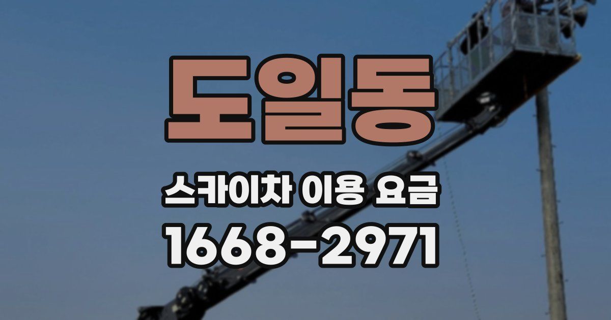 도일동 스카이차 이용 요금