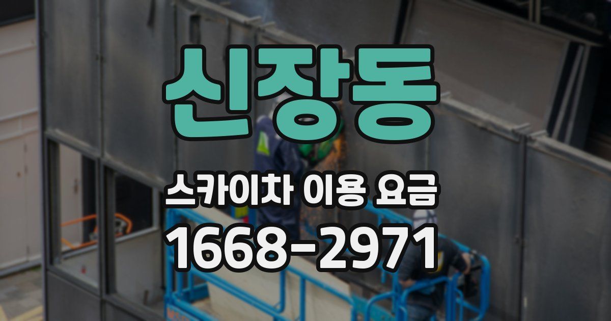 신장동 스카이차 이용 요금