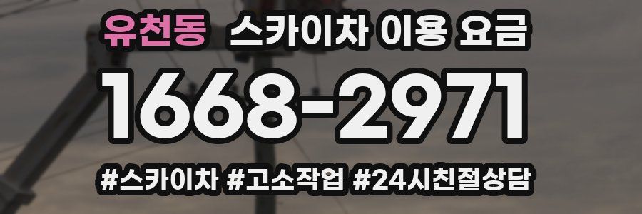 유천동 스카이차 이용 요금