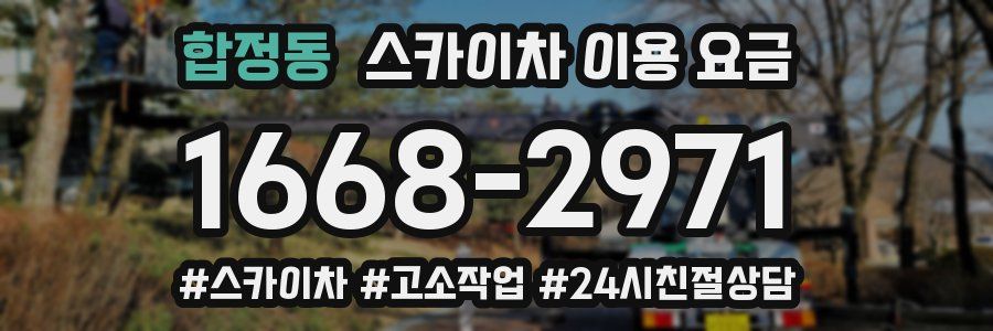 합정동 스카이차 이용 요금