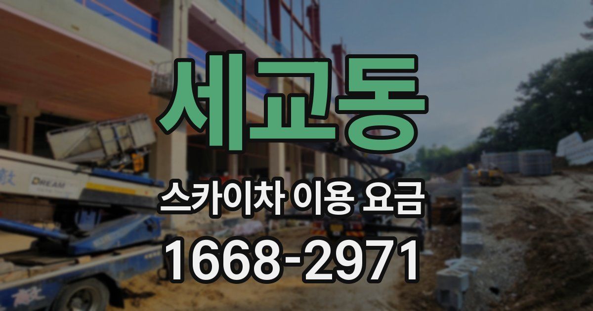 세교동 스카이차 이용 요금