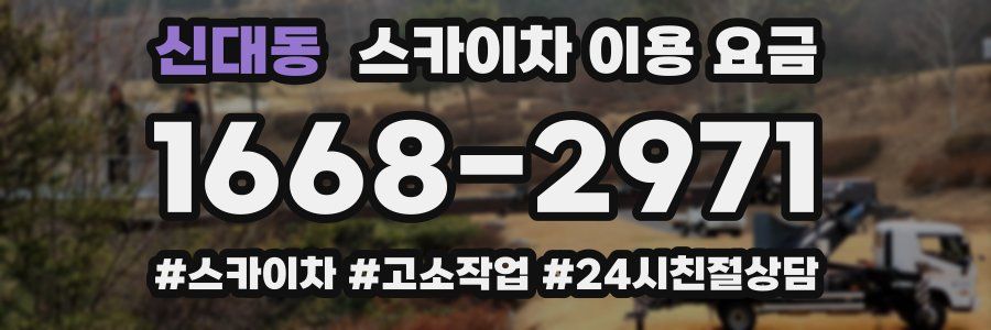 신대동 스카이차 이용 요금