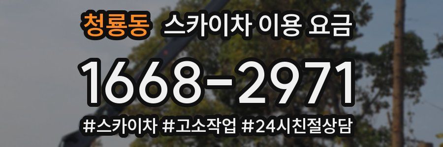 청룡동 스카이차 이용 요금