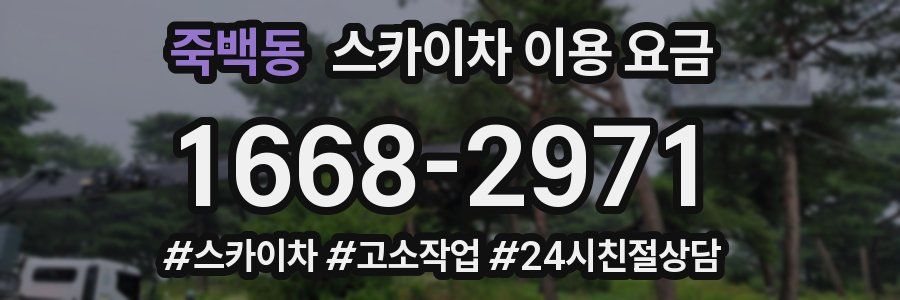 죽백동 스카이차 이용 요금