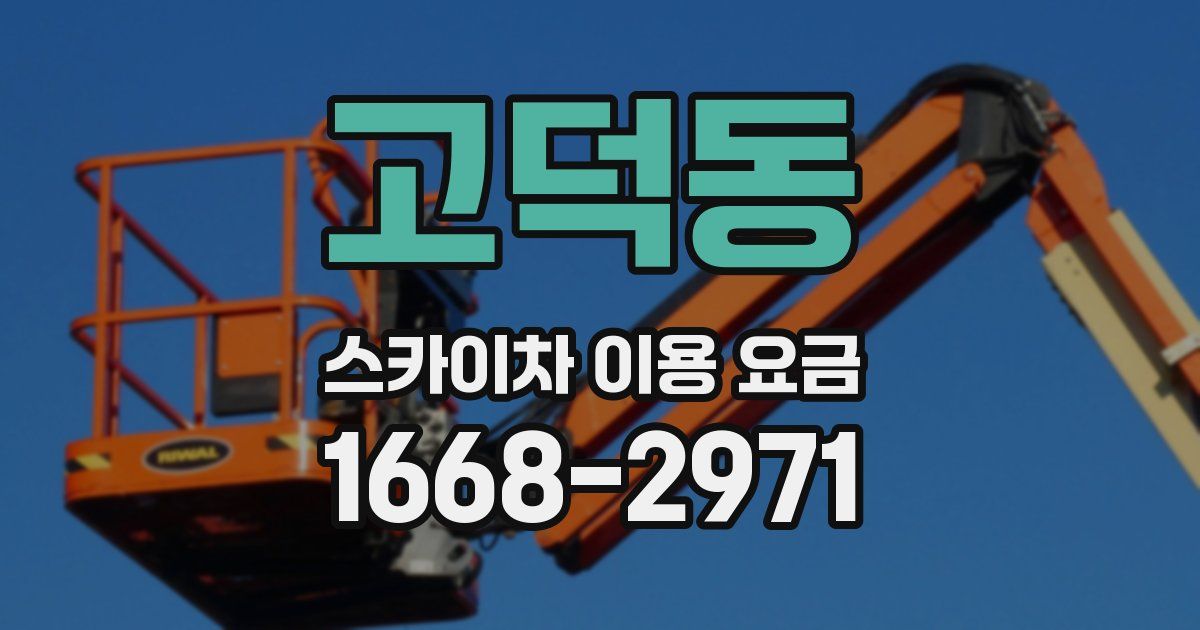 고덕동 스카이차 이용 요금