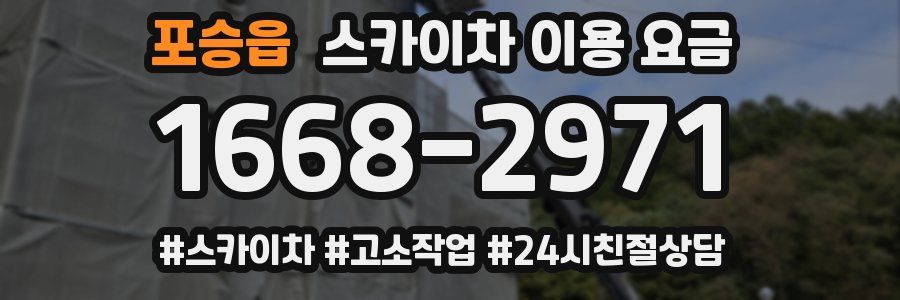 포승읍 스카이차 이용 요금