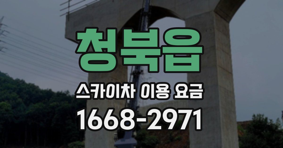 청북읍 스카이차 이용 요금