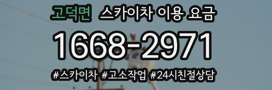 고덕면 스카이차 이용 요금