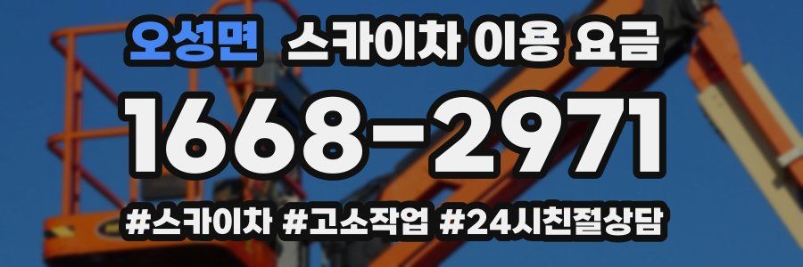 오성면 스카이차 이용 요금