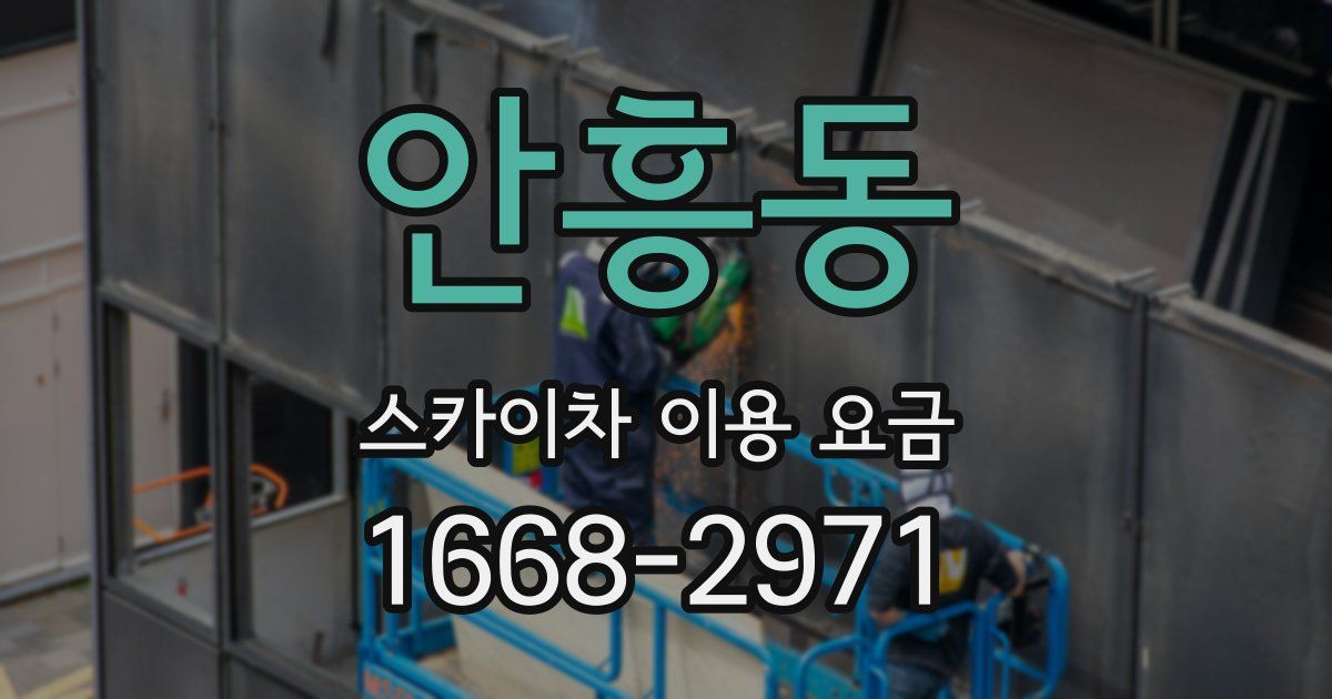 안흥동 스카이차 이용 요금