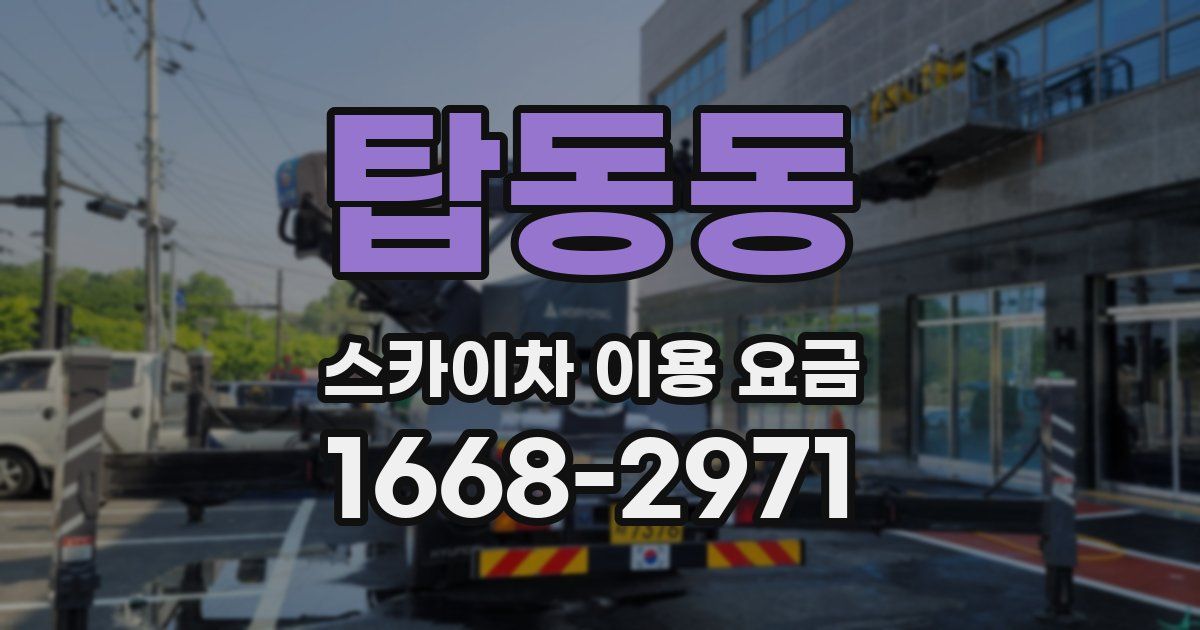 탑동동 스카이차 이용 요금