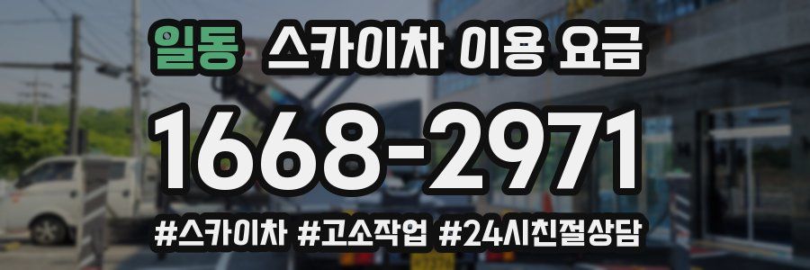 일동 스카이차 이용 요금