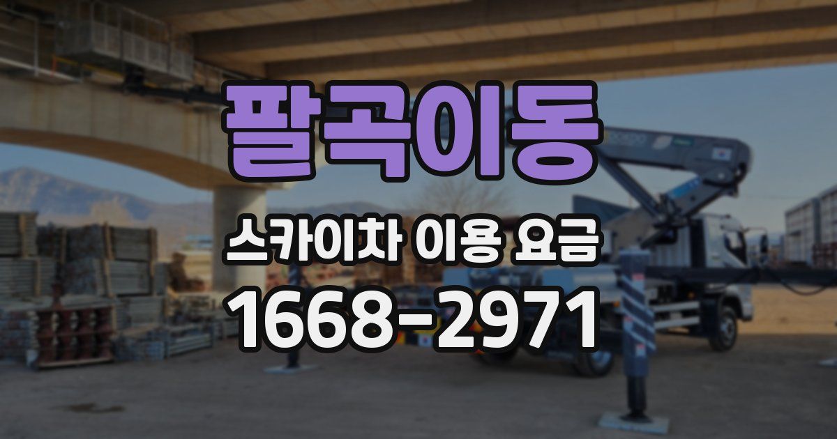 팔곡이동 스카이차 이용 요금