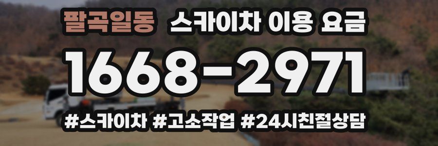 팔곡일동 스카이차 이용 요금