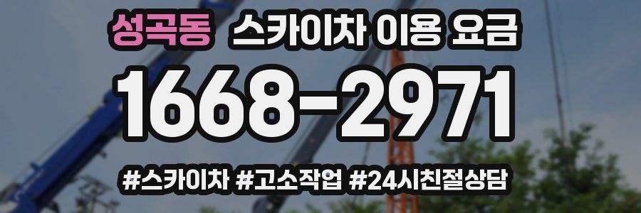 성곡동 스카이차 이용 요금