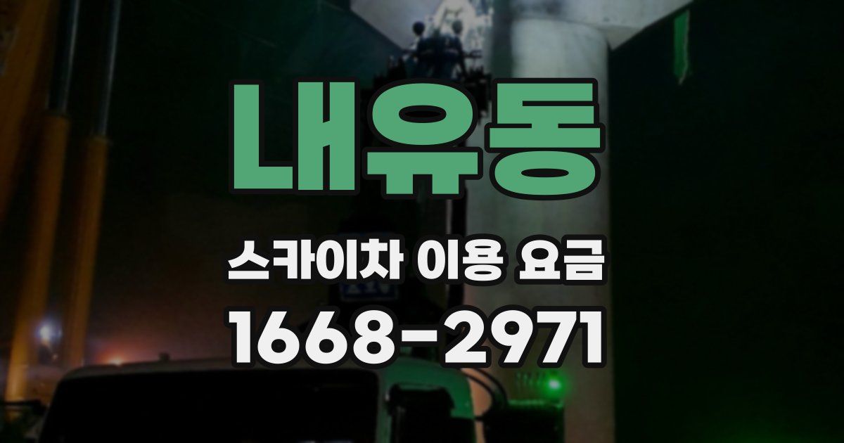 내유동 스카이차 이용 요금