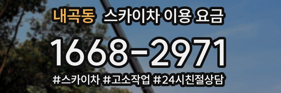 내곡동 스카이차 이용 요금