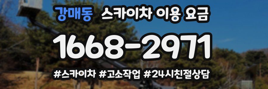 강매동 스카이차 이용 요금