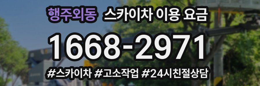 행주외동 스카이차 이용 요금