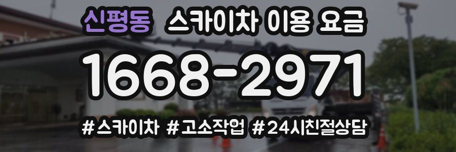신평동 스카이차 이용 요금