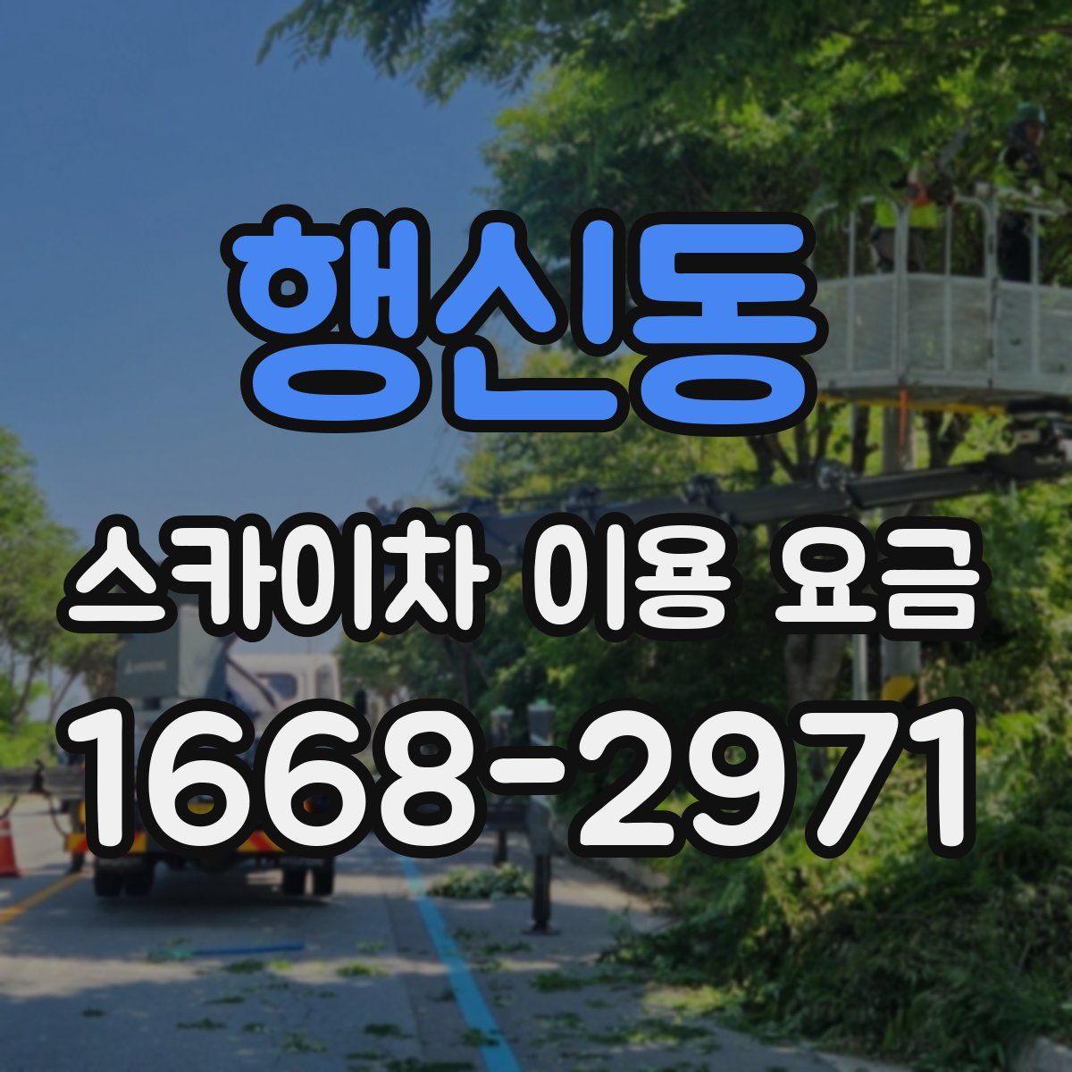 행신동 스카이차 이용 요금