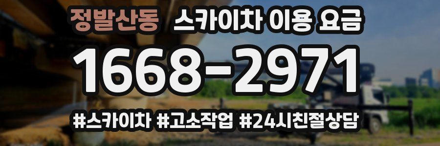 정발산동 스카이차 이용 요금