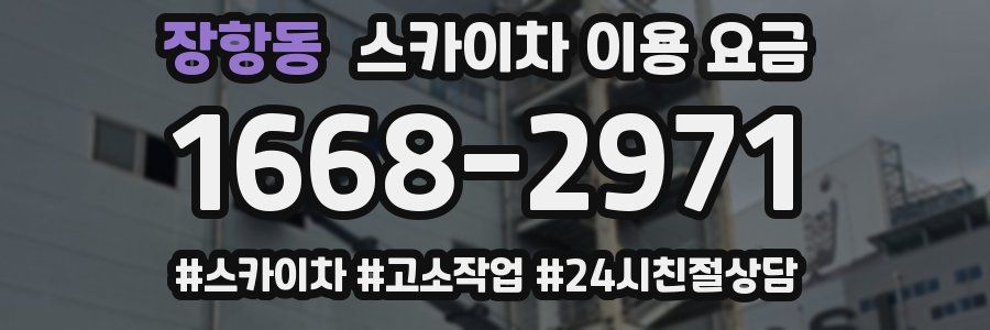 장항동 스카이차 이용 요금