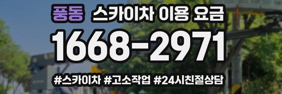 풍동 스카이차 이용 요금