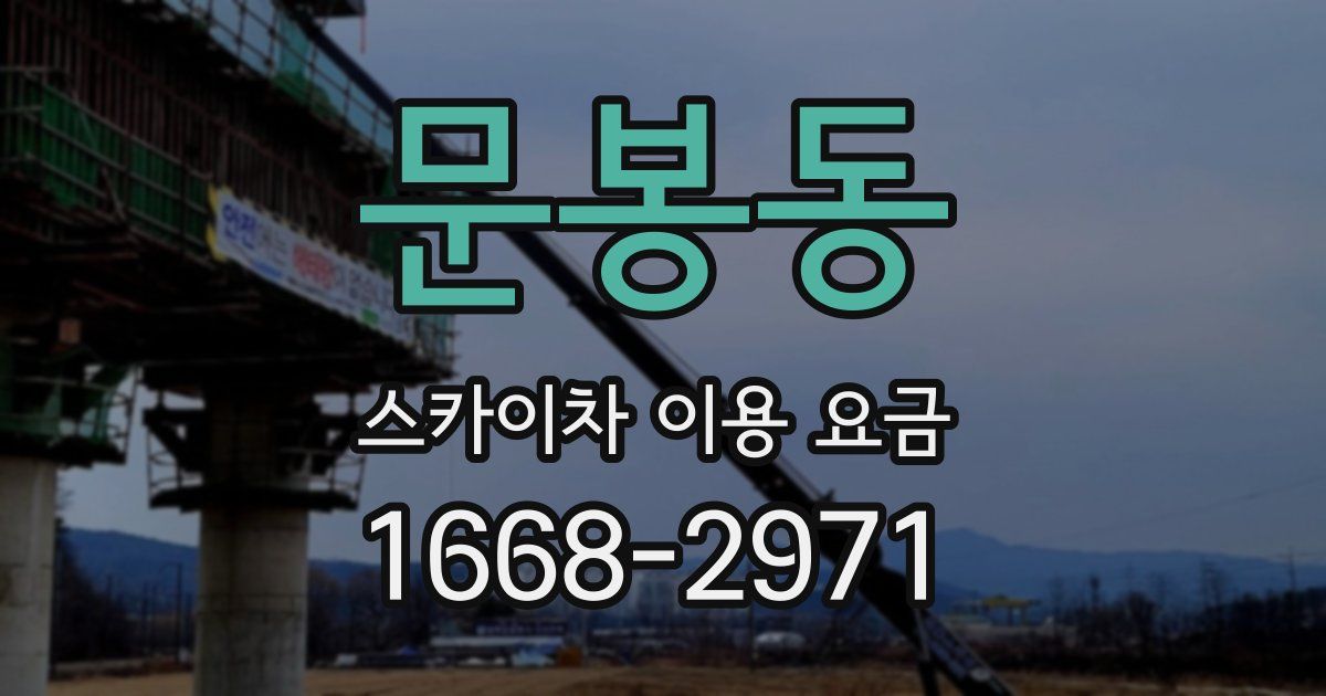 문봉동 스카이차 이용 요금