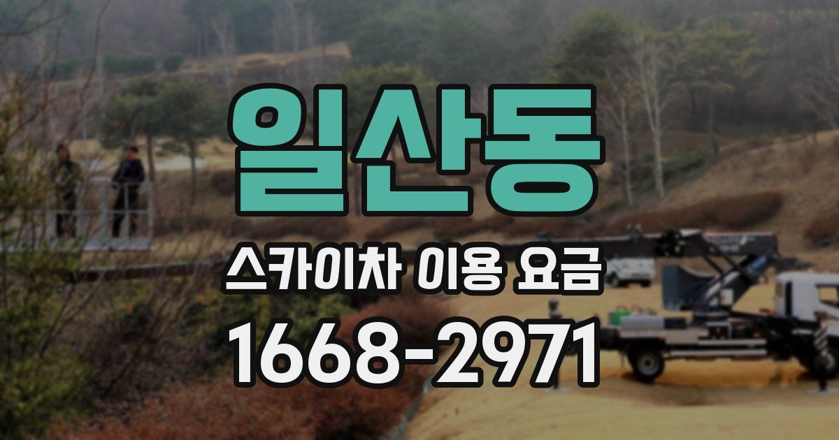 일산동 스카이차 이용 요금