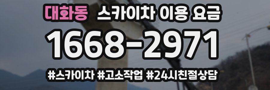 대화동 스카이차 이용 요금