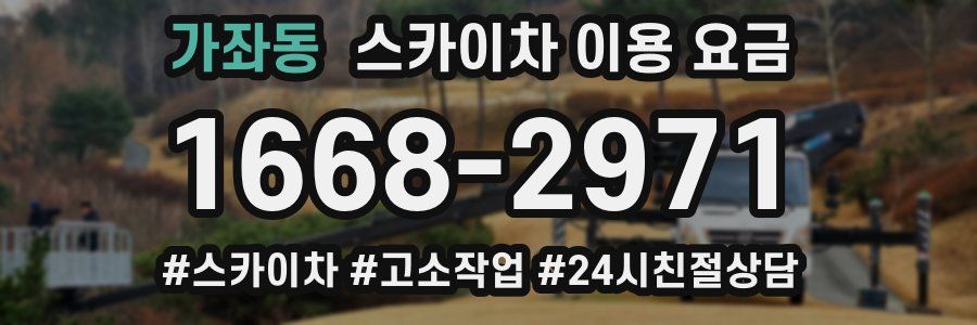 가좌동 스카이차 이용 요금
