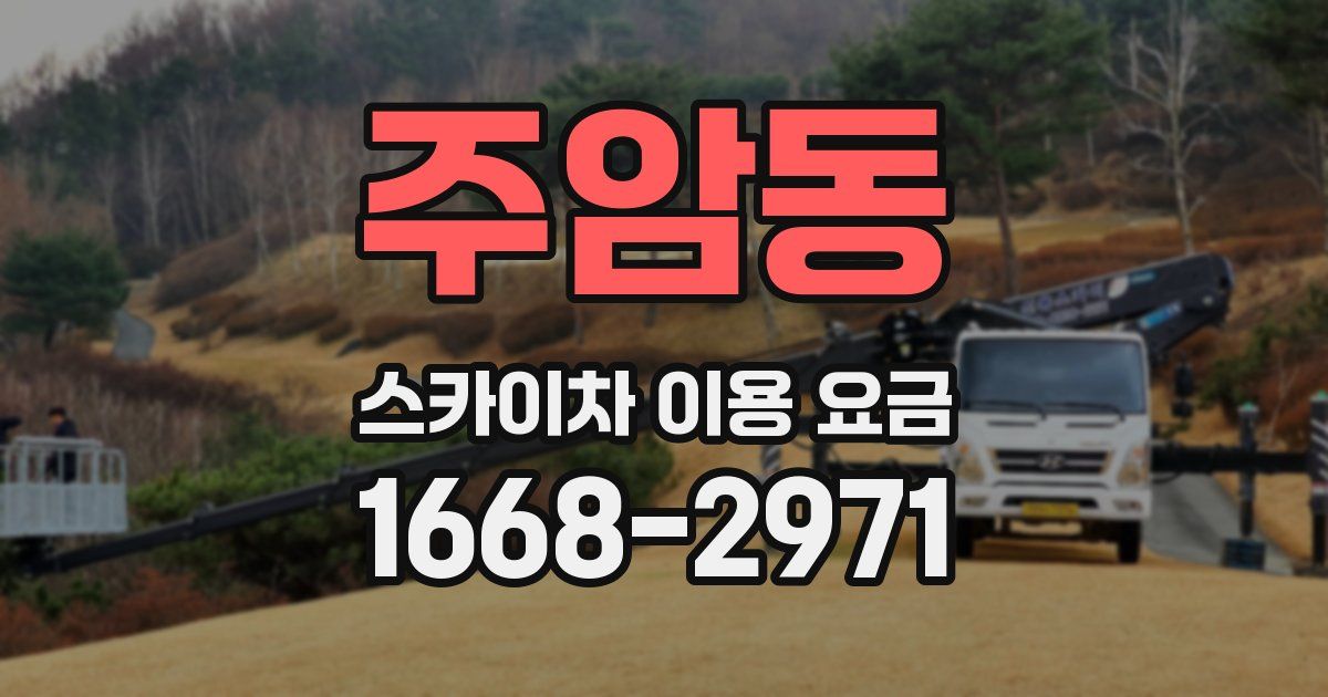 주암동 스카이차 이용 요금