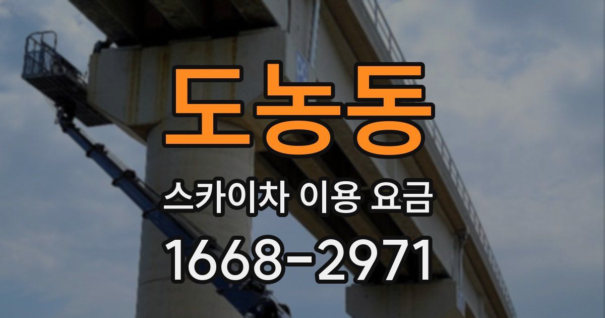 도농동 스카이차 이용 요금