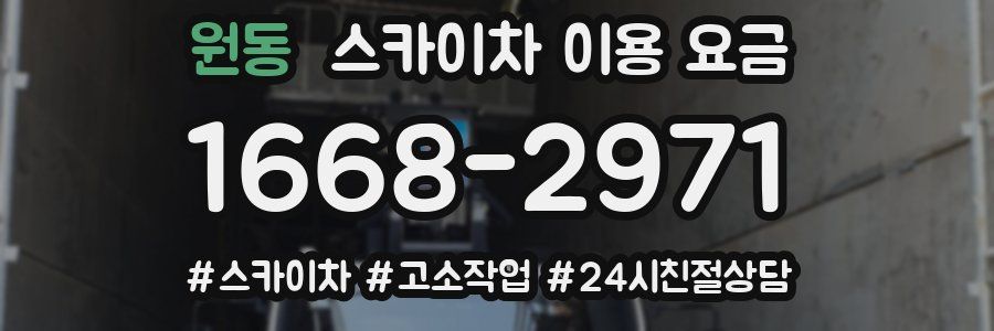 원동 스카이차 이용 요금