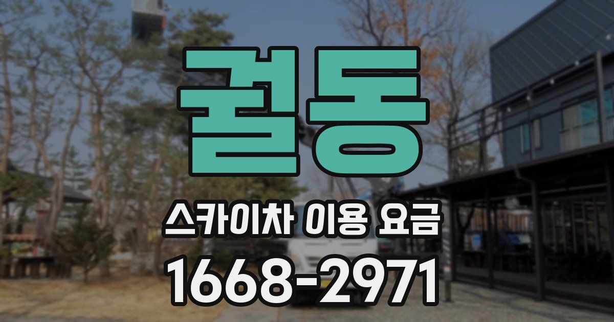 궐동 스카이차 이용 요금