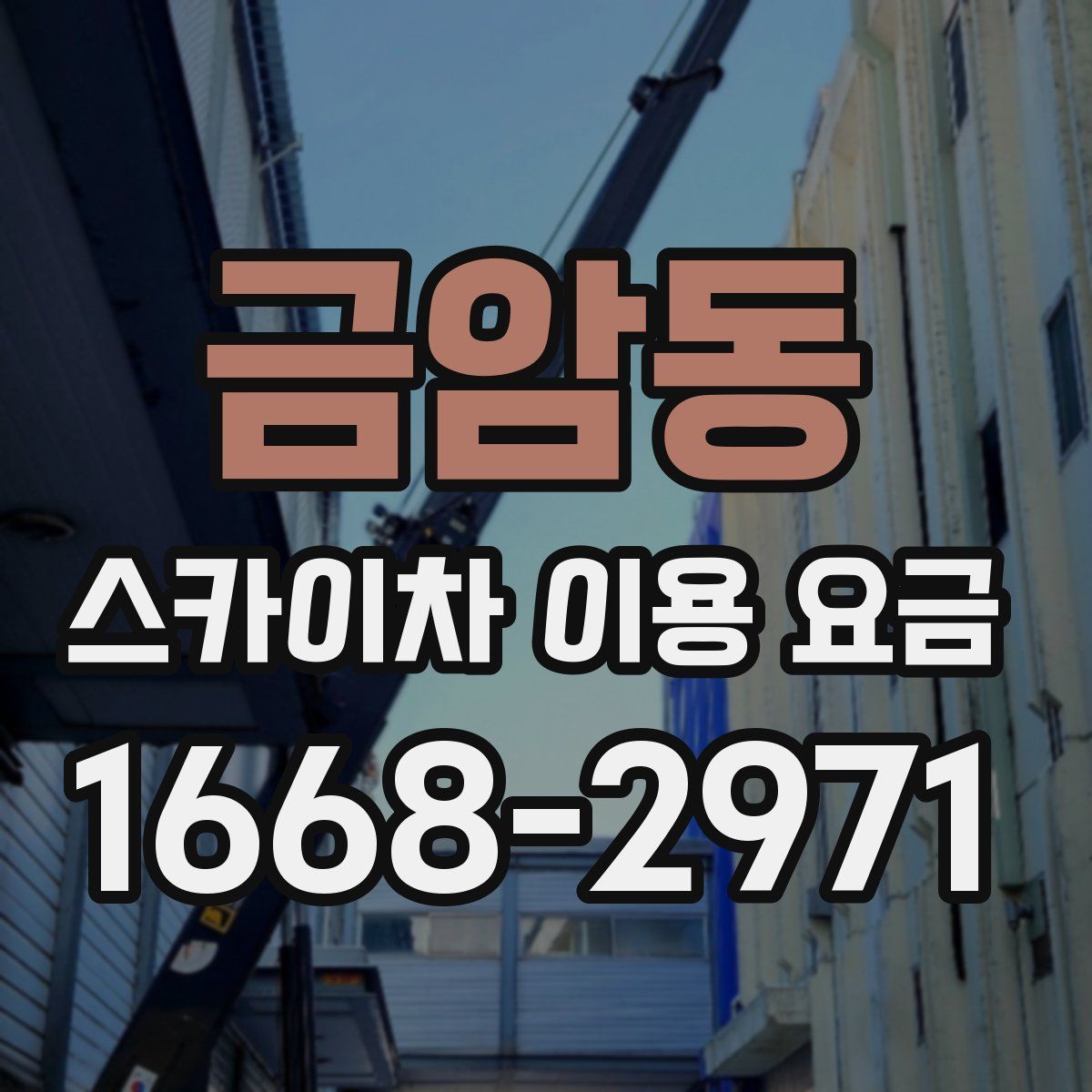 금암동 스카이차 이용 요금
