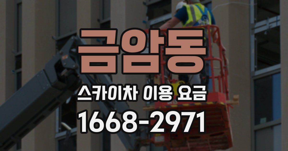 금암동 스카이차 이용 요금